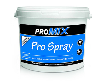 Шпатлевка полимерная ProMix Pro Spray на мраморной пудре, зерно 0.06 мм, 25 кг