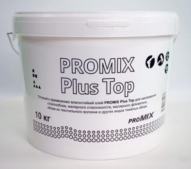 Клей ProMix Plus Top для стеклообоев, стеклохолста, флизелина, обоев из текстиля, 10 кг